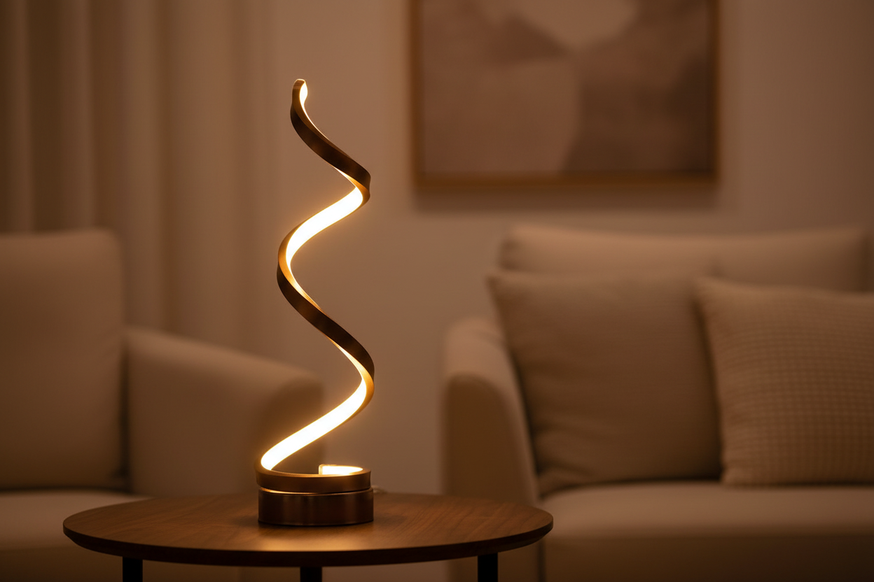 Brown Table Lamp